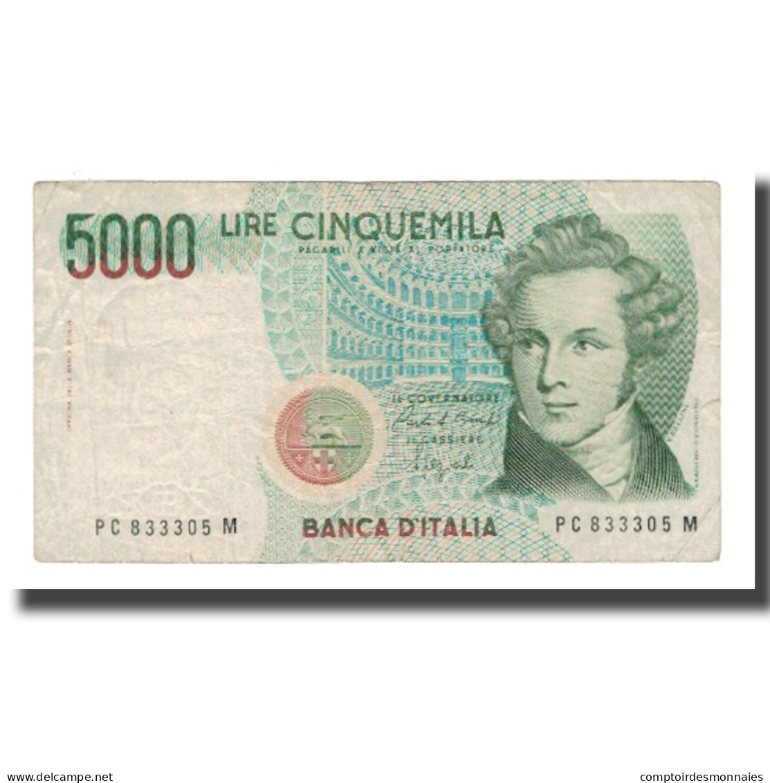 Billet, Italie, 5000 Lire, D.1985, KM:111b, TTB - 5000 Lire