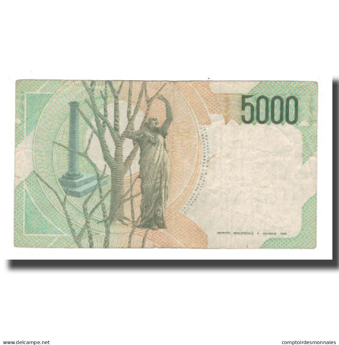 Billet, Italie, 5000 Lire, D.1985, KM:111b, TTB - 5000 Lire