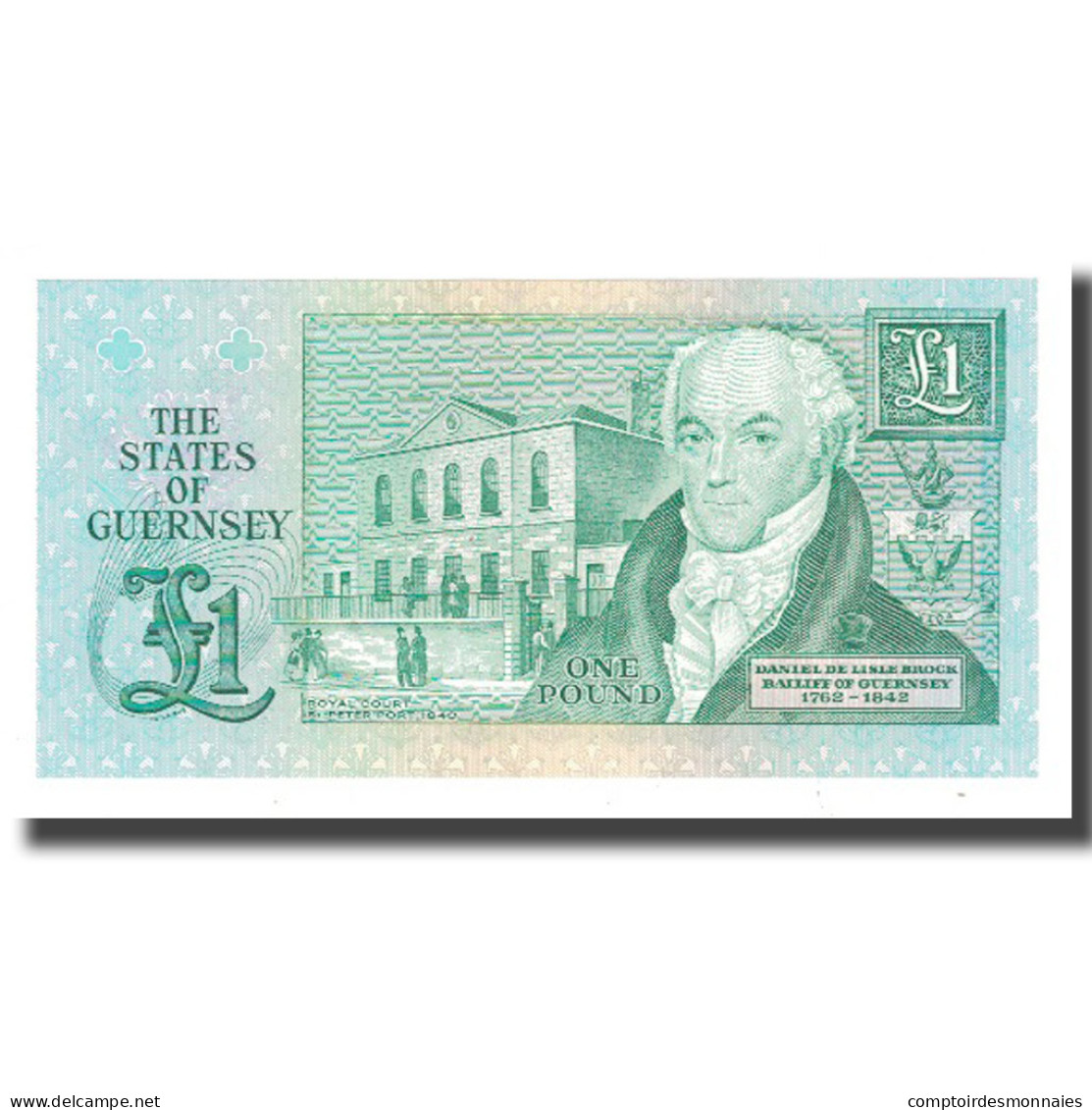 Billet, Guernsey, 1 Pound, KM:48a, NEUF - Guernesey