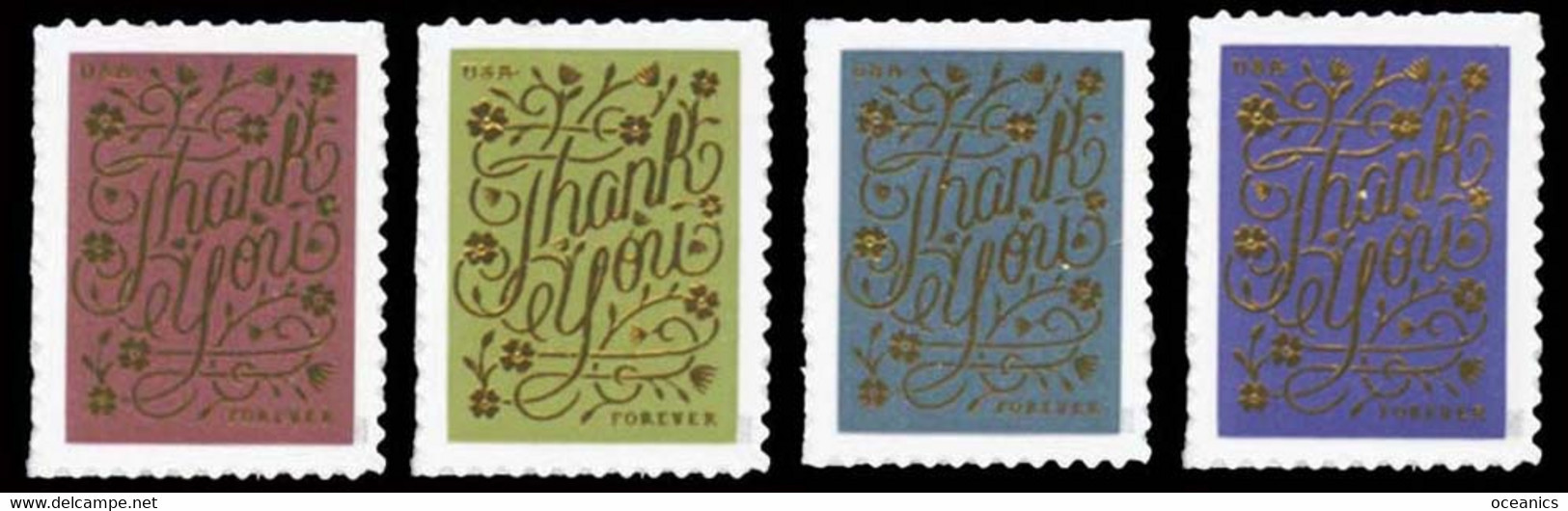 Etats-Unis / United States (Scott No.5519-22 - THANK YOU) [**] Set - Nuevos