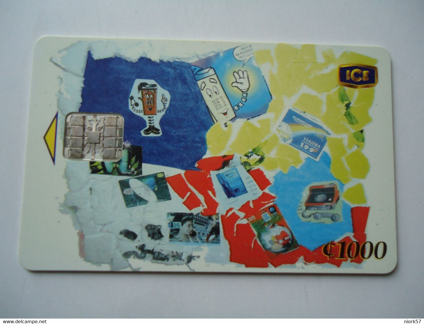 COSTA RICA  USED CARDS   ART  PAINTING   UNIT   1000 - Costa Rica