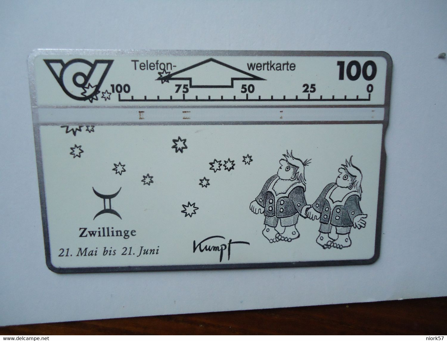 AUSTRIA    USED CARDS   ZODIAC  ZODIAC SIGNS - Zodiaco