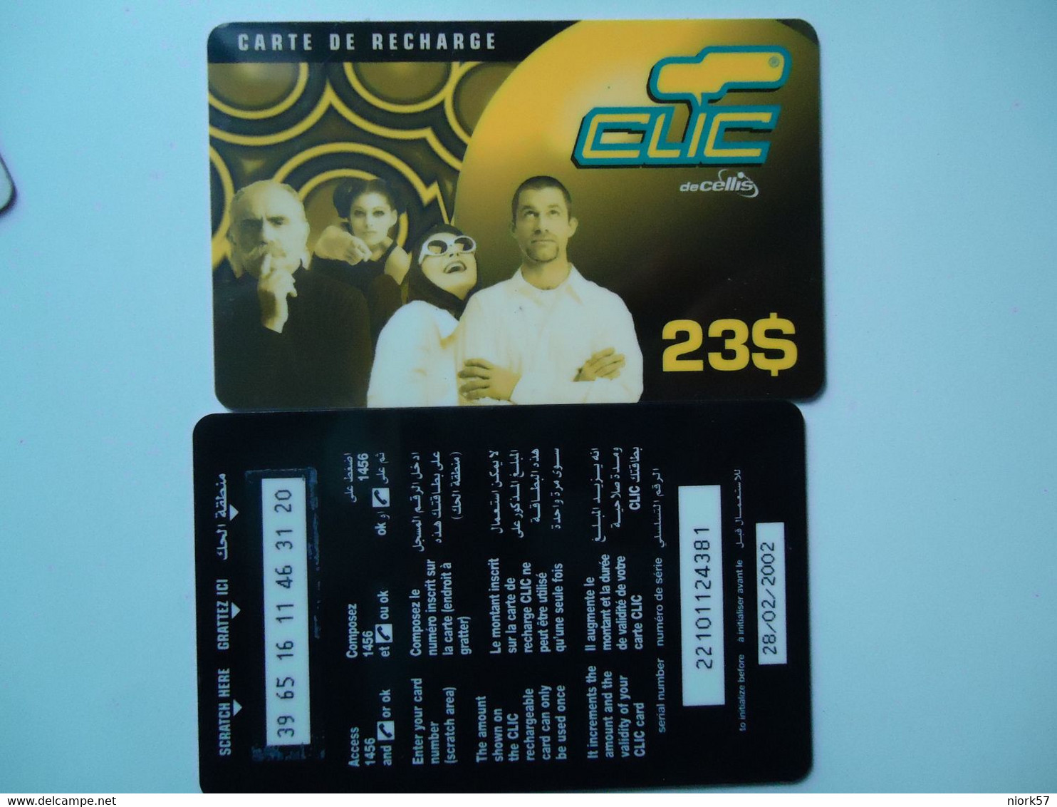 UNITED STATES    USED   PHONECARDS 23$   CLIC 2 SCAN - Sonstige & Ohne Zuordnung
