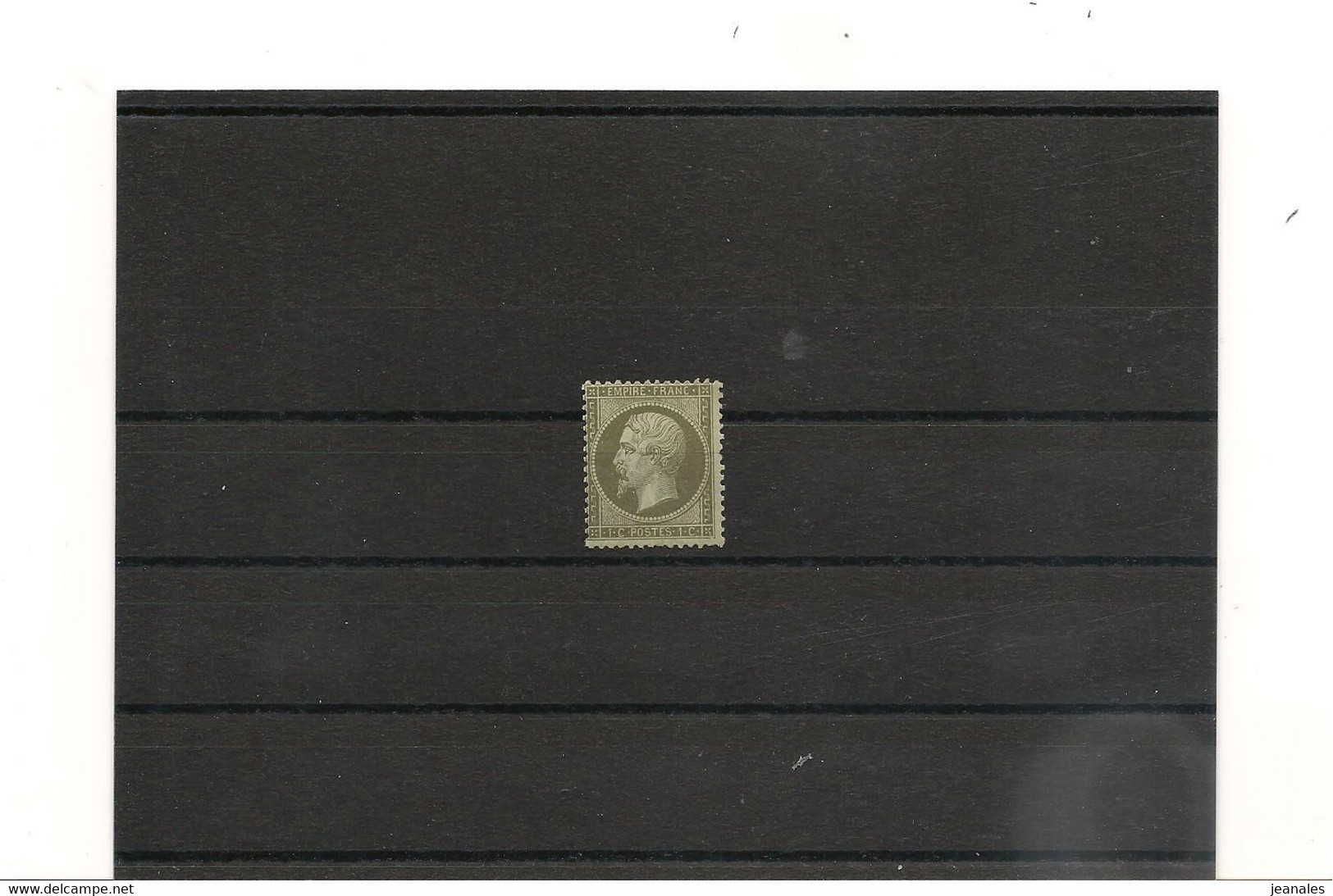 1862 NAPOLEON III  N° Y/T : 19 (*) Côte: 60,00 € - 1862 Napoléon III