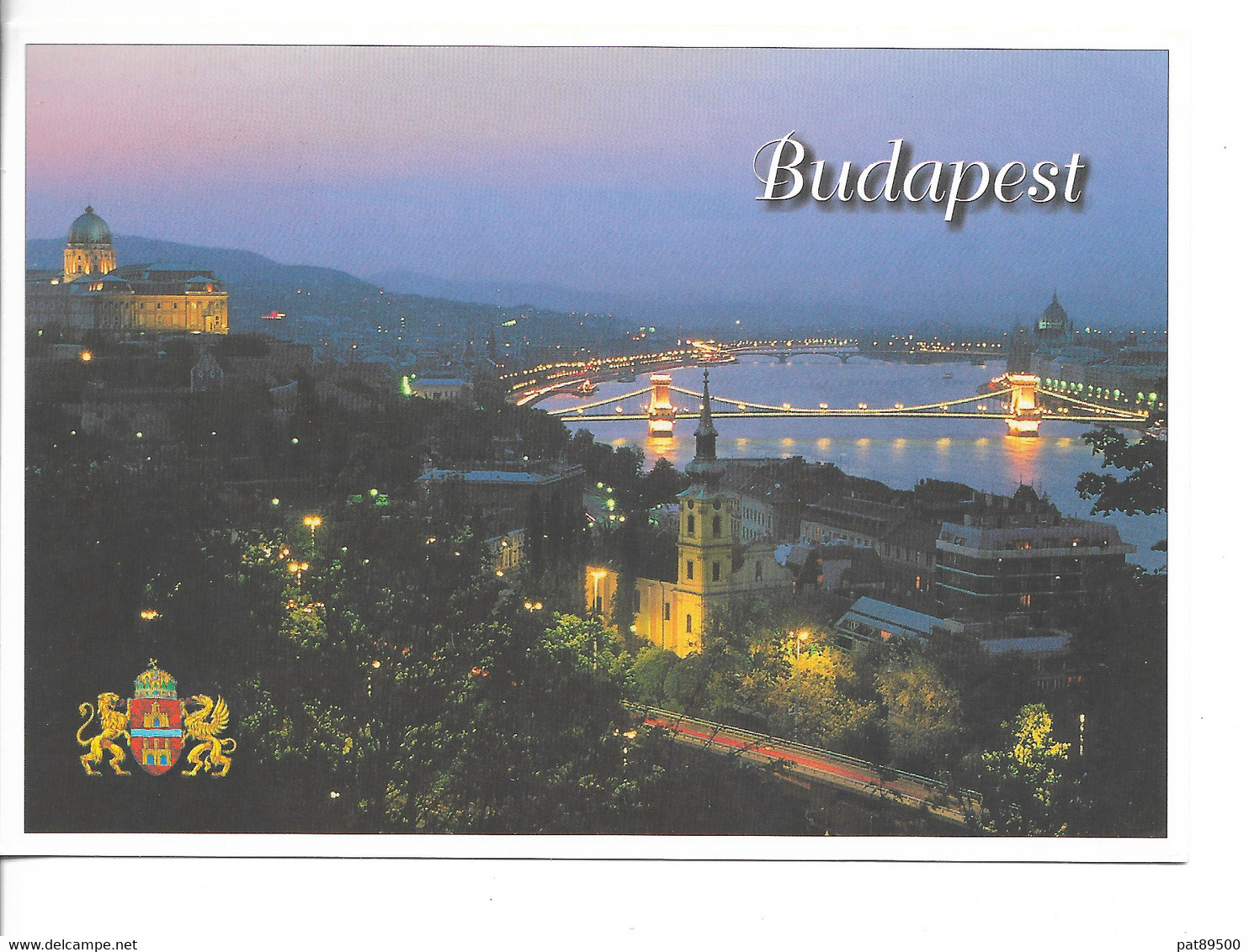 HONGRIE /  N° YT 4076 De 2005 / Gestion Des Déchets Conteneurs //  Sur Belle CPM Ponts De Budapest De Nuit Daté 2007 - Cartas & Documentos