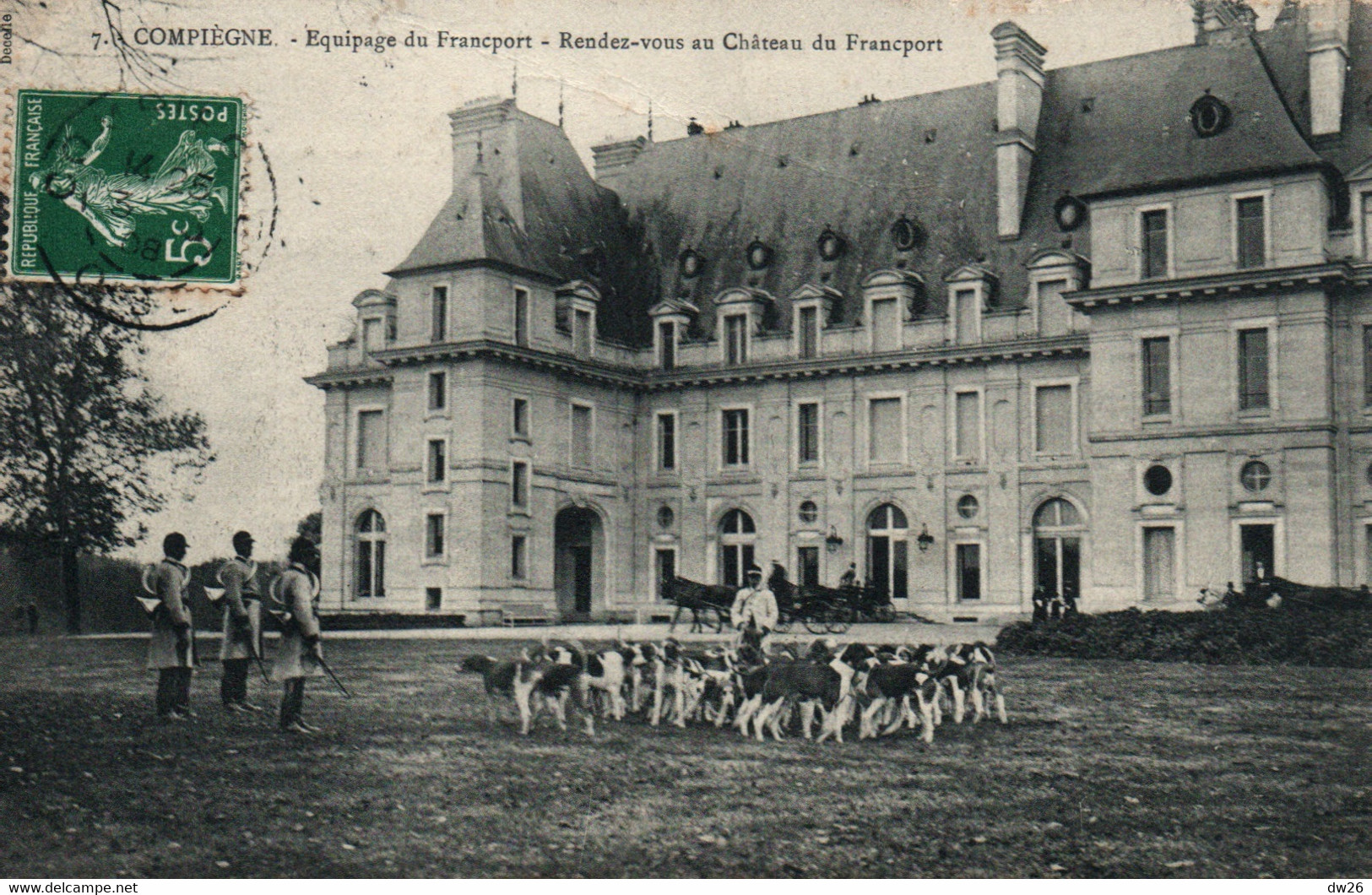 Chasse à Courre - Compiègne - Equipage Du Francport, Rendez-vous Au Château - Carte N° 7 - Chasse