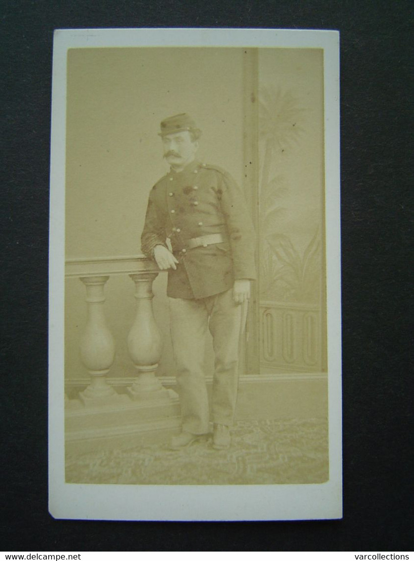 PHOTO NUMA BLANC - NICE Ancienne : PORTRAIT MILITAIRE En Uniforme - War, Military