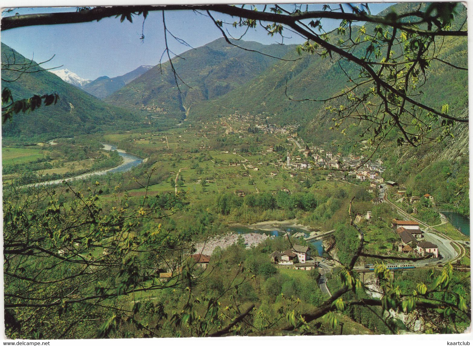 Ponte Brolla, Tegna, Verscia, Intragna - Terre Pedemontese - 1968 - (CH) - TRENO / TRAIN / TREIN / ZUG - Intragna