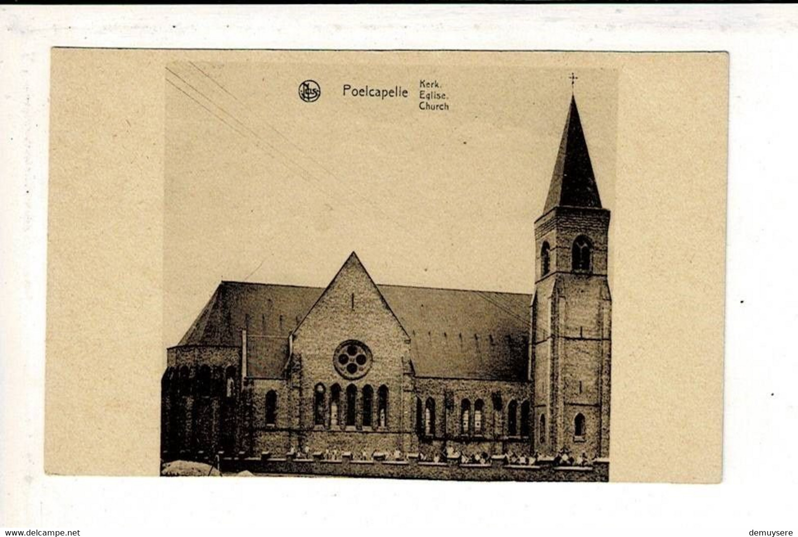 56384 - POELKAPELLE DE DORPSTRAAT - 3 POSTKAARTEN + POELCAPELLE KERK - 1 POSTKAART - Langemark-Poelkapelle