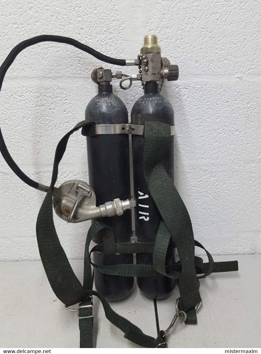 Air pak equipment Scott de pompier US vintage