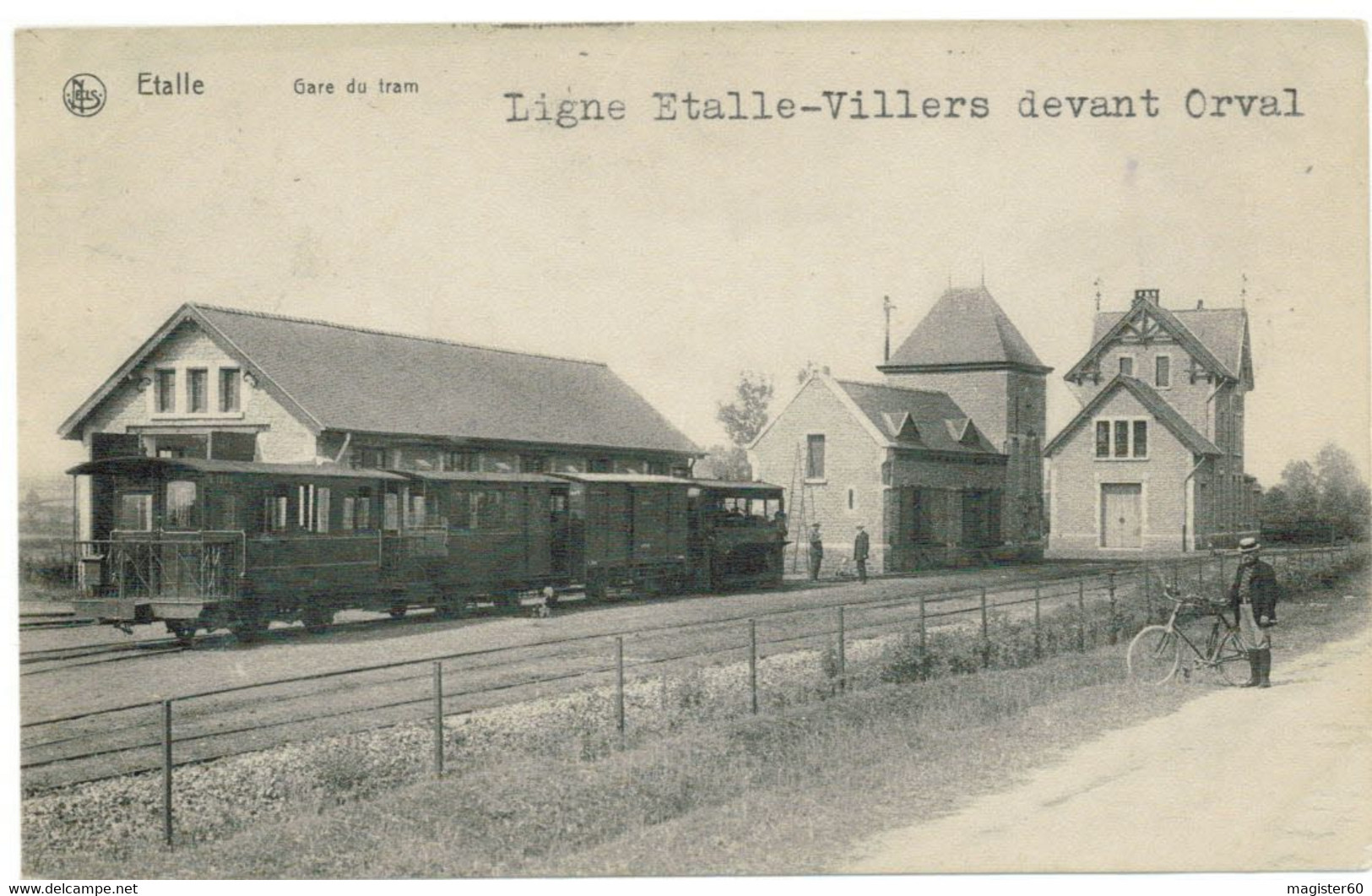 ETALLE: 1913 : TRAM Gare Du Tram (Ligne Etalle- Villers/dvt/Orval) - Etalle