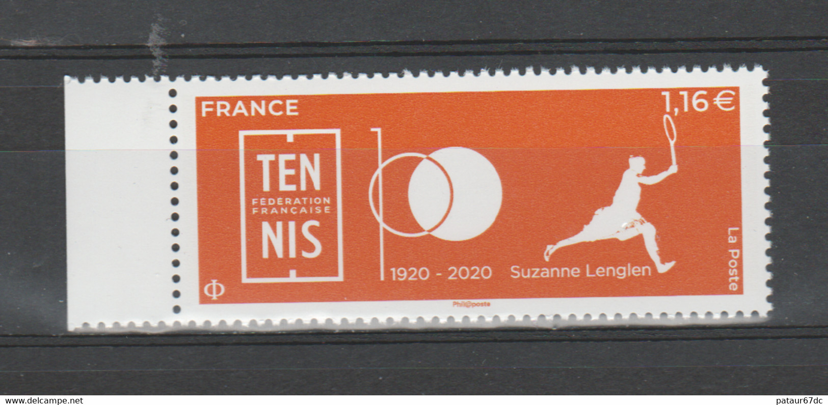FRANCE / 2020 / Y&T N° 5437 ? ** : Fédération Française De Tennis (Suzanne Lenglen) X 1 BdF G - Neufs