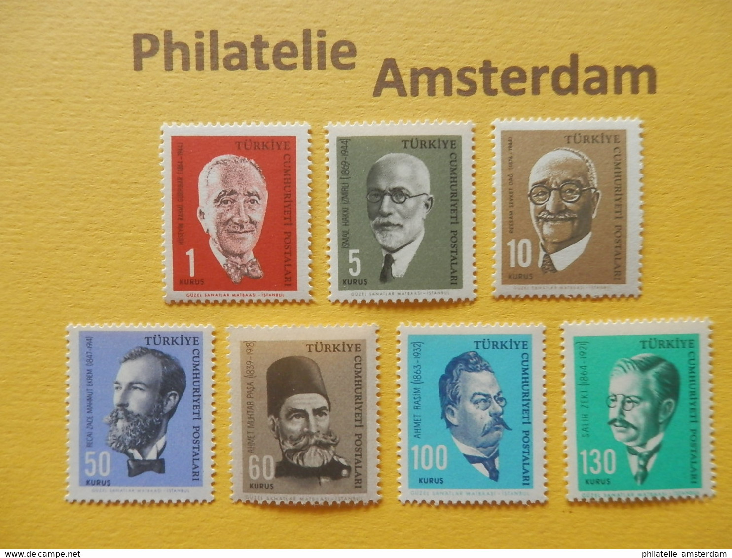 Turkey 1964, FAMOUS PEOPLE: Mi 1903-09, ** - Unused Stamps