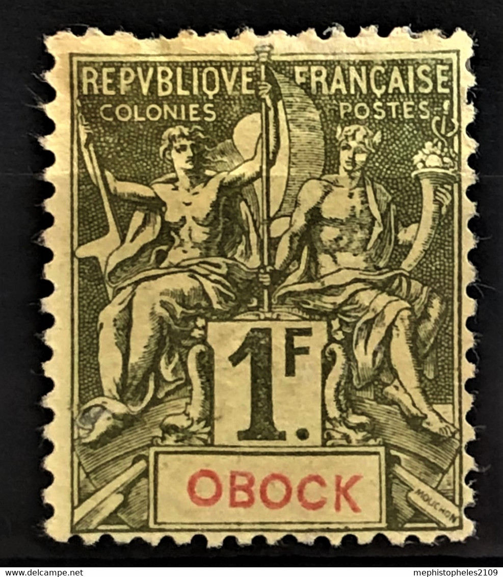 OBOCK 1892 - Canceled - YT 44 - 1F - Usados