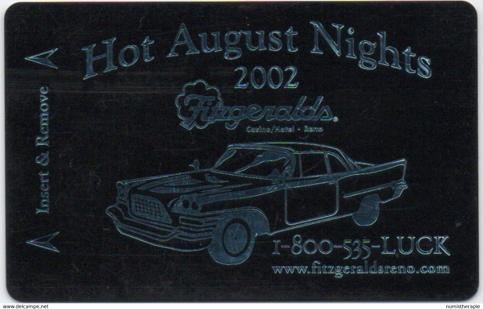 Casino Fitzgeralds : Hot August Nights 2002 : Reno NV - Casinokarten