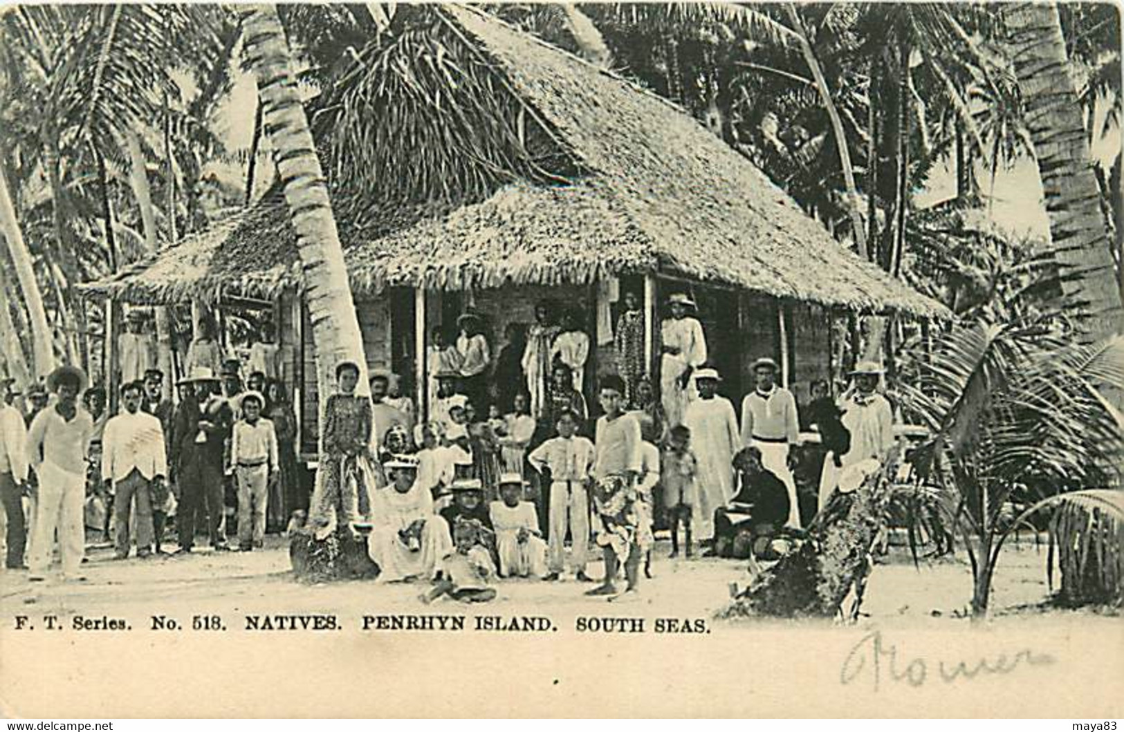 NATIVES PENRHYN ISLAND SOUTH SEAS - Cook Islands