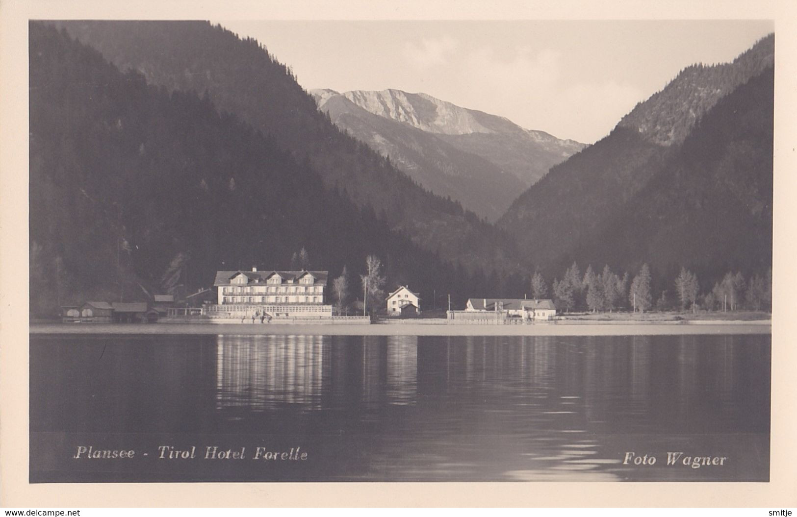 AUSTRIA TIROL RPPC PHOTO POSTCARD HOTEL FORELLE AM PLANSEE - Altri & Non Classificati