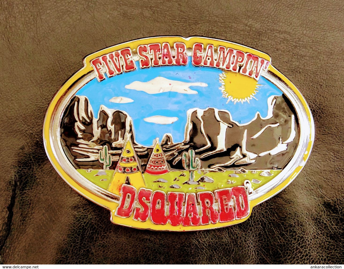 AC - FIVE STAR CAMPIN' DSQUARED2 BELT BUCKLE BORN IN CANADA - MADE IN ITALY - Ceintures & Boucles