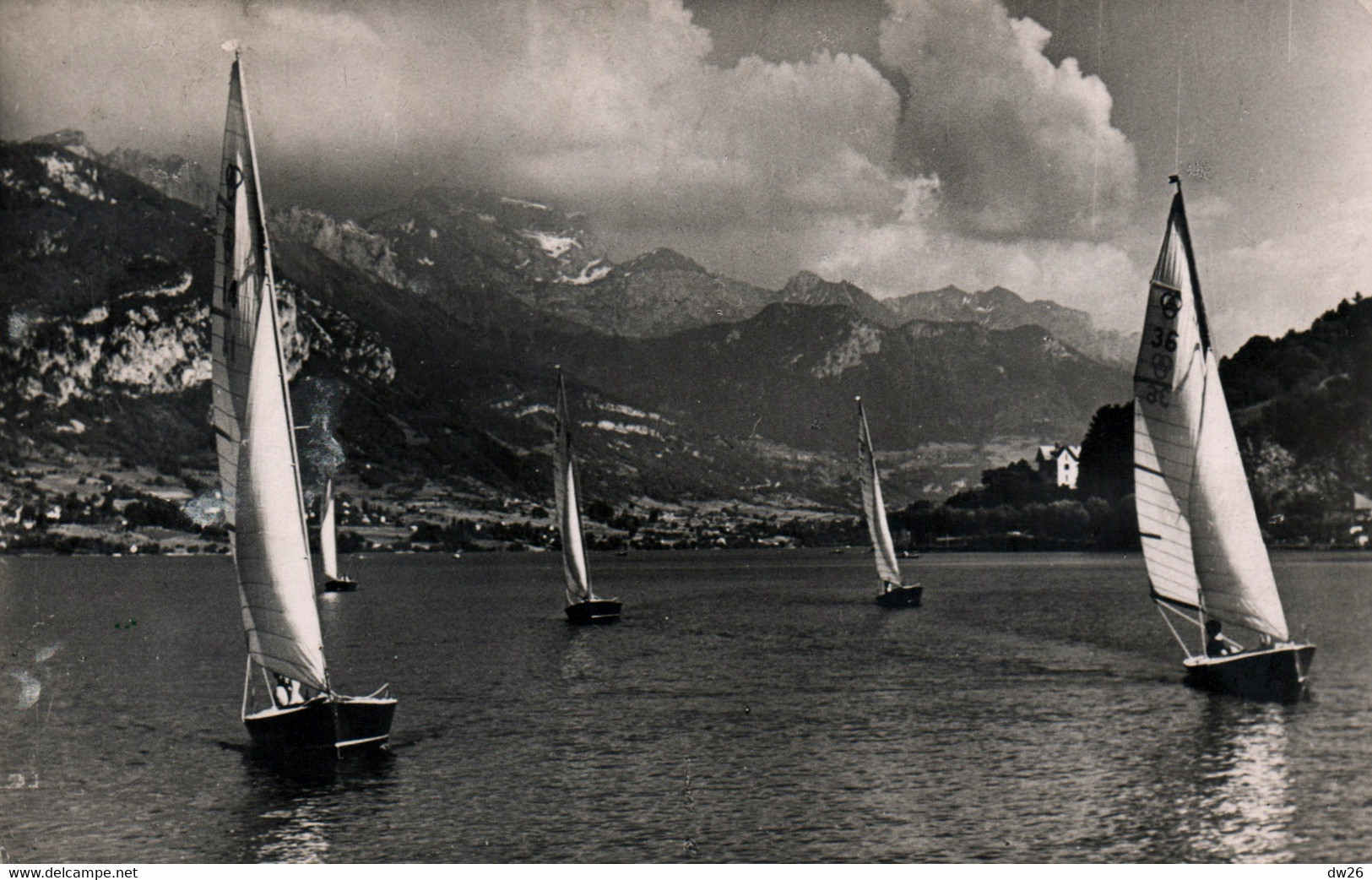 Régates De Dériveurs Sur Le Lac D'Annecy - Autant En Emporte Le Vent - Photo Rossat-Mignod - Carte N° 856 - Voile