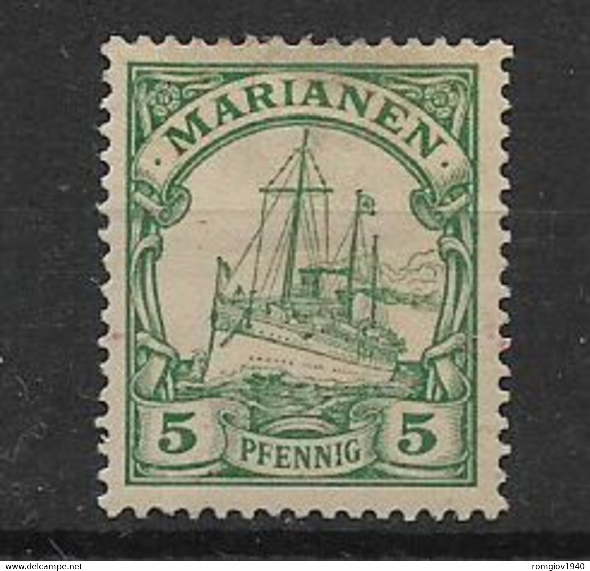 GERMANIA REICH ISOLE MARIANNE COLONIA TEDESCA 1900 FRANCOBOLLI DELLA GERMANIA 1889 SOPRASTAMPATI YVERT 8 MLH VF - Mariana Islands