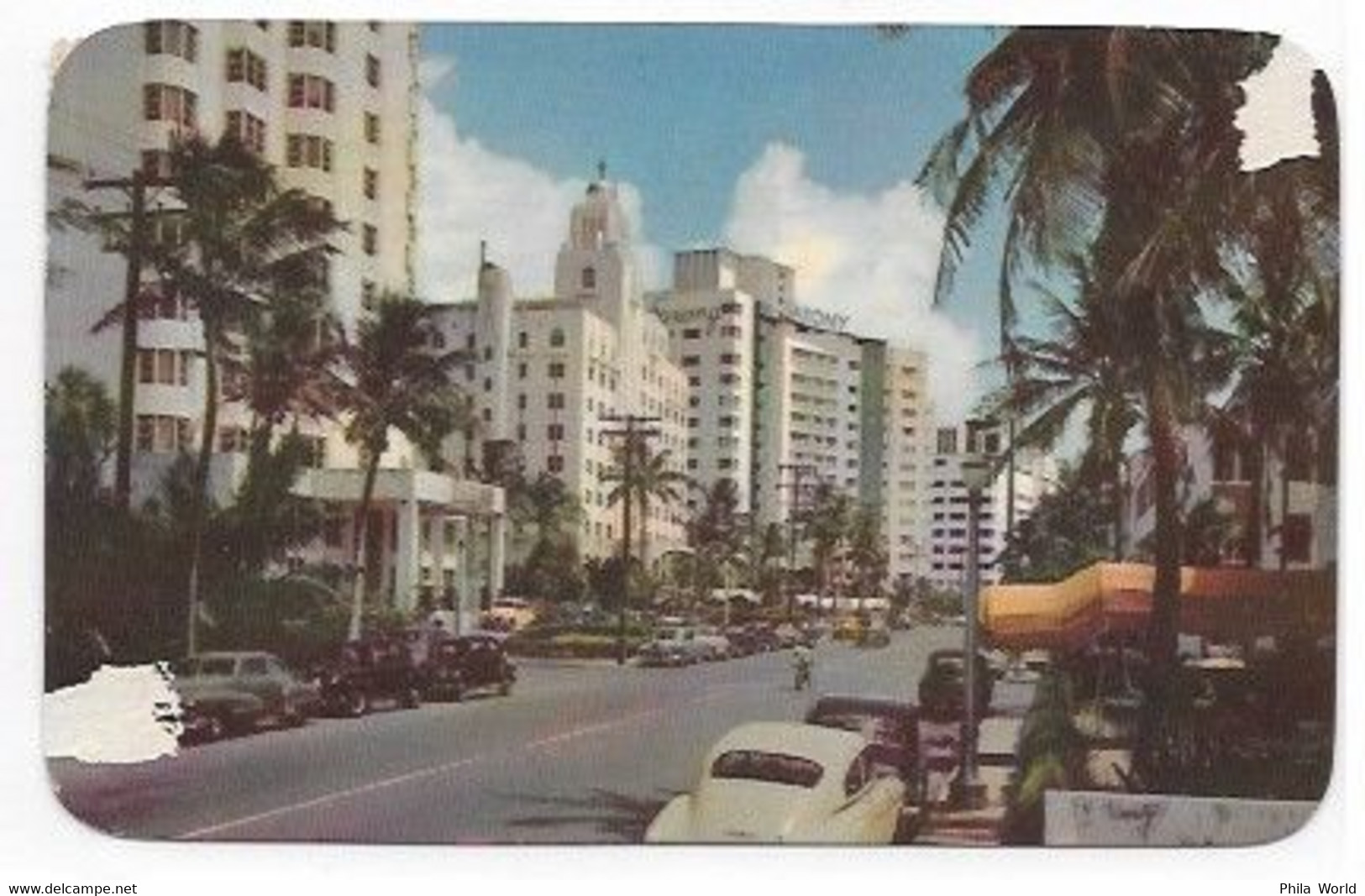 EASTERN AIR LINES - 1952 US Miami Postcard + Via Air Mail LABEL Pour La BELGIQUE BELGIUM Anvers - Aerei