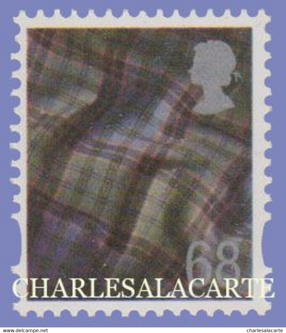 GREAT BRITAIN 2003  SCOTLAND  68p WHITE BORDER THISTLE  2B ELLIPTICAL PERFORATIONS  S.G  S 119 U.M. - Escocia