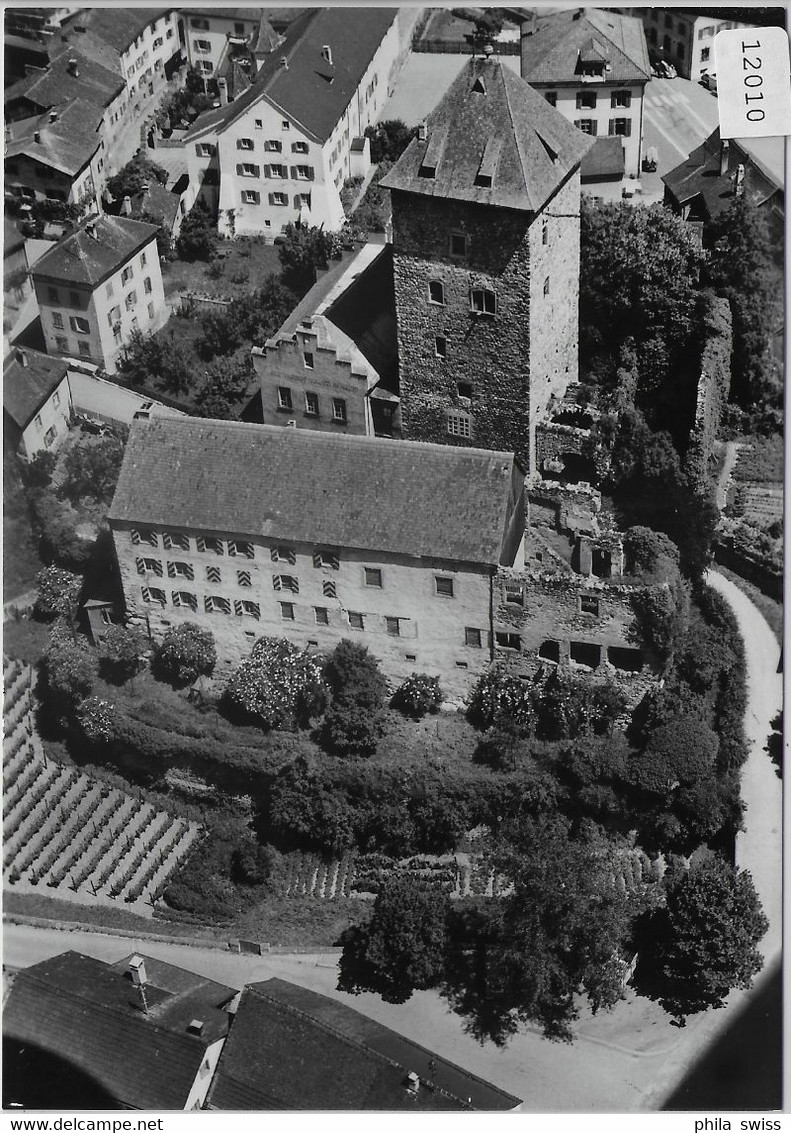 Flugaufnahme Maienfeld GR Mit Schloss Brandis - Maienfeld