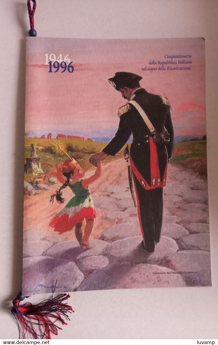 CARABINIERI CALENDARI0 ORIGINALE  ANNO   1996 CON CORDONCINO    ( CART 66) - Grand Format : 1991-00