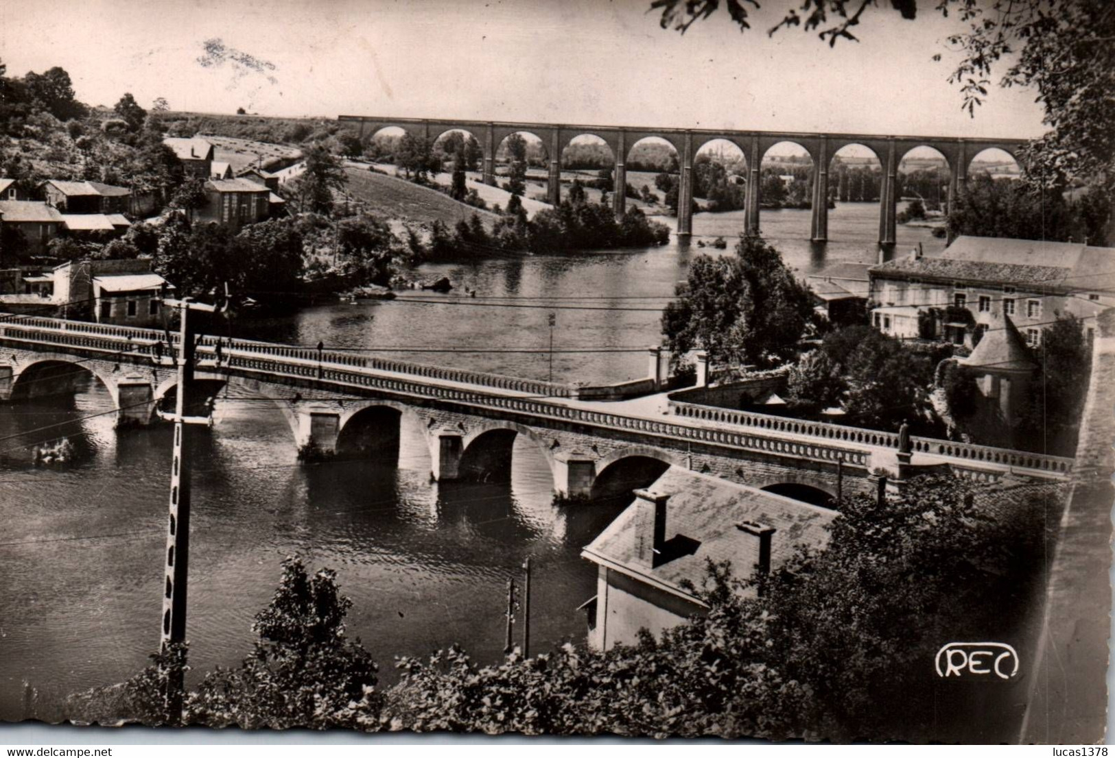 86 / L ISLE JOURDAIN / LE PONT ST SYLVAIN ET LE VIADUC / 1951 - L'Isle Jourdain