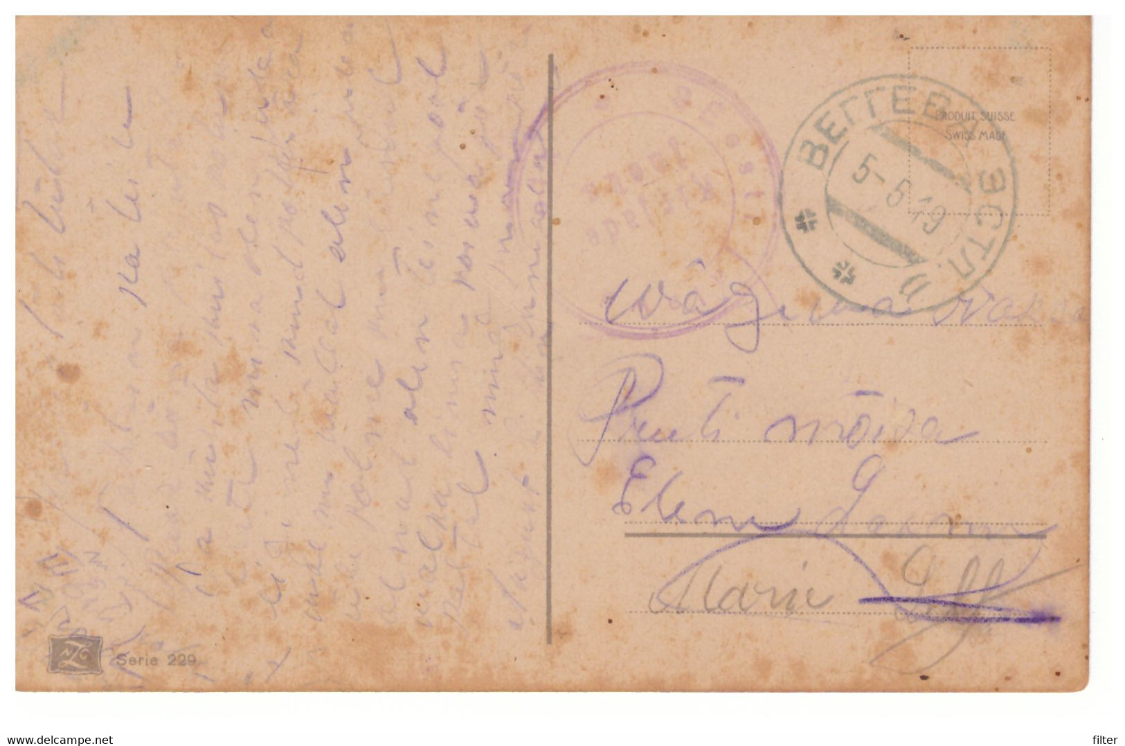 Provisional Cachet On PC,fieldpost,Estonia,,Russia - Estonia