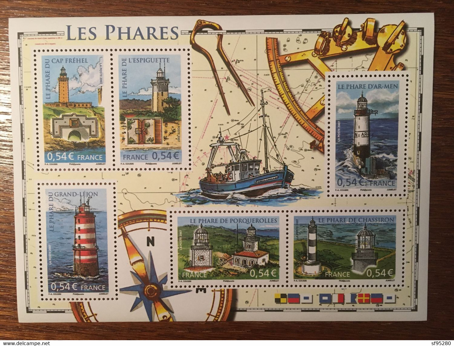 FRANCE 2007 LES PHARES CAP FREHEL L'ESPIGUETTE AR-MEN GRAND-LEJON PORQUEROLLES CHASSIRON BF 114 - Blocs Souvenir