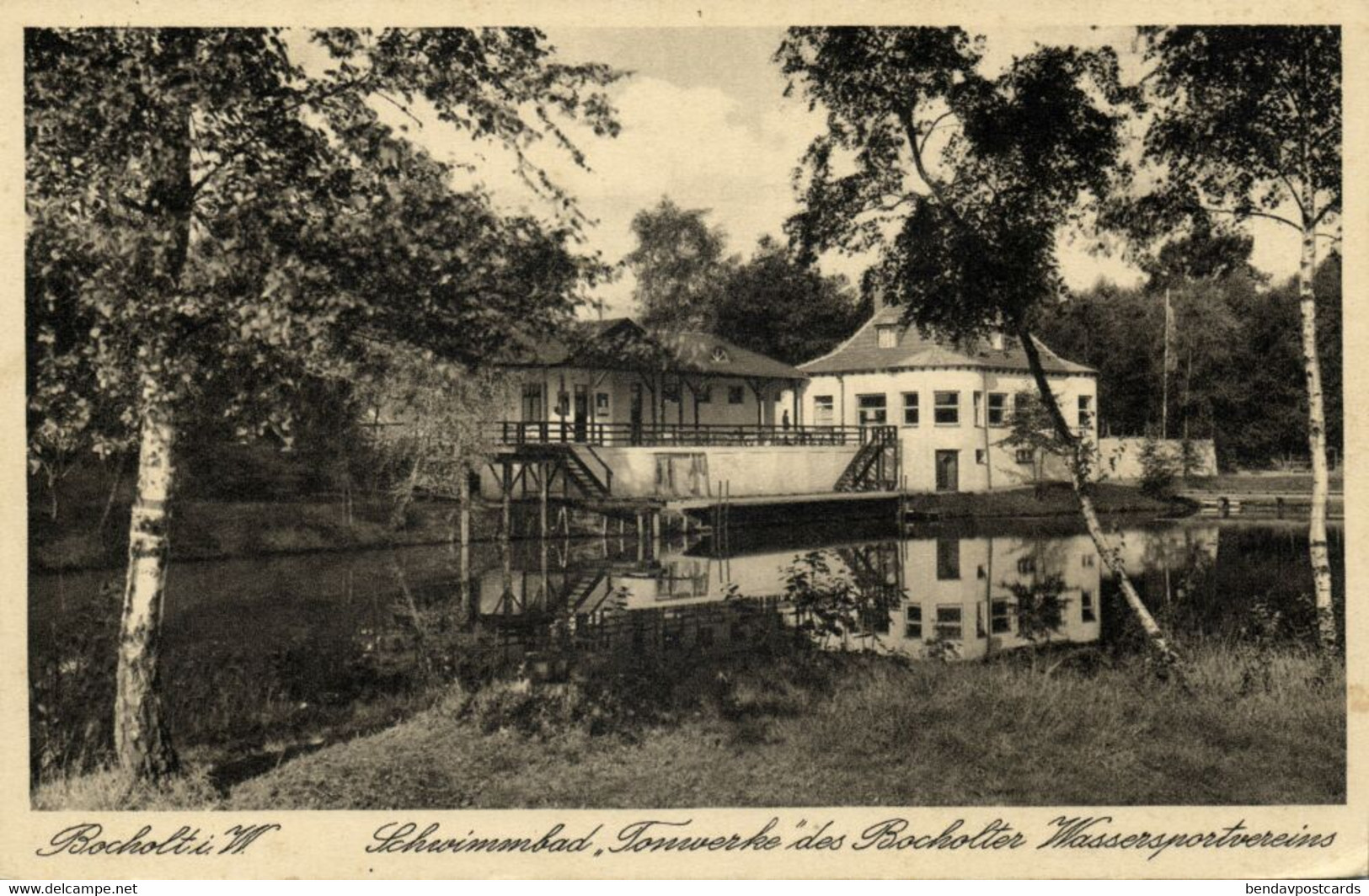 BOCHOLT I. W., Schwimmbad, Tonwerke Des Bocholter Wassersportvereins (1939) AK - Bocholt