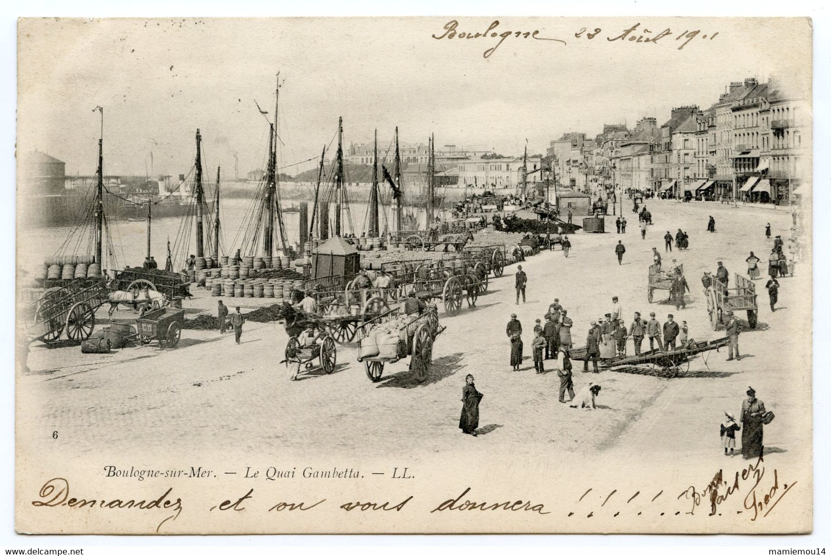 Cpa, 6. BOULOGNE SUR MER. Le Quai Gambetta. - LL /898 - Boulogne Sur Mer