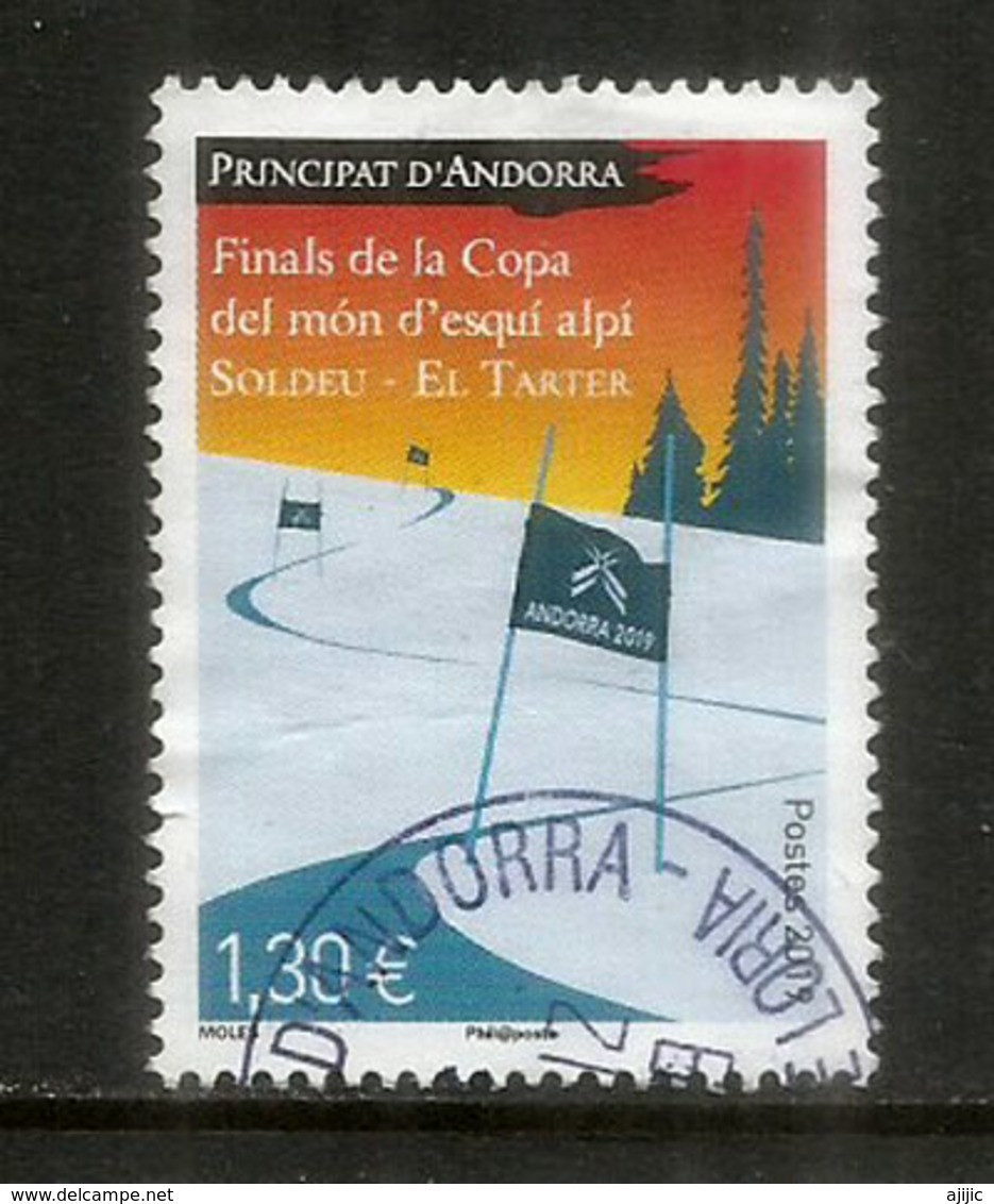 FINALE De La COUPE DU MONDE De SKI ALPIN 11-17 Mars 2019 . Un Timbre Oblitéré, 1 ère Qualité - Used Stamps