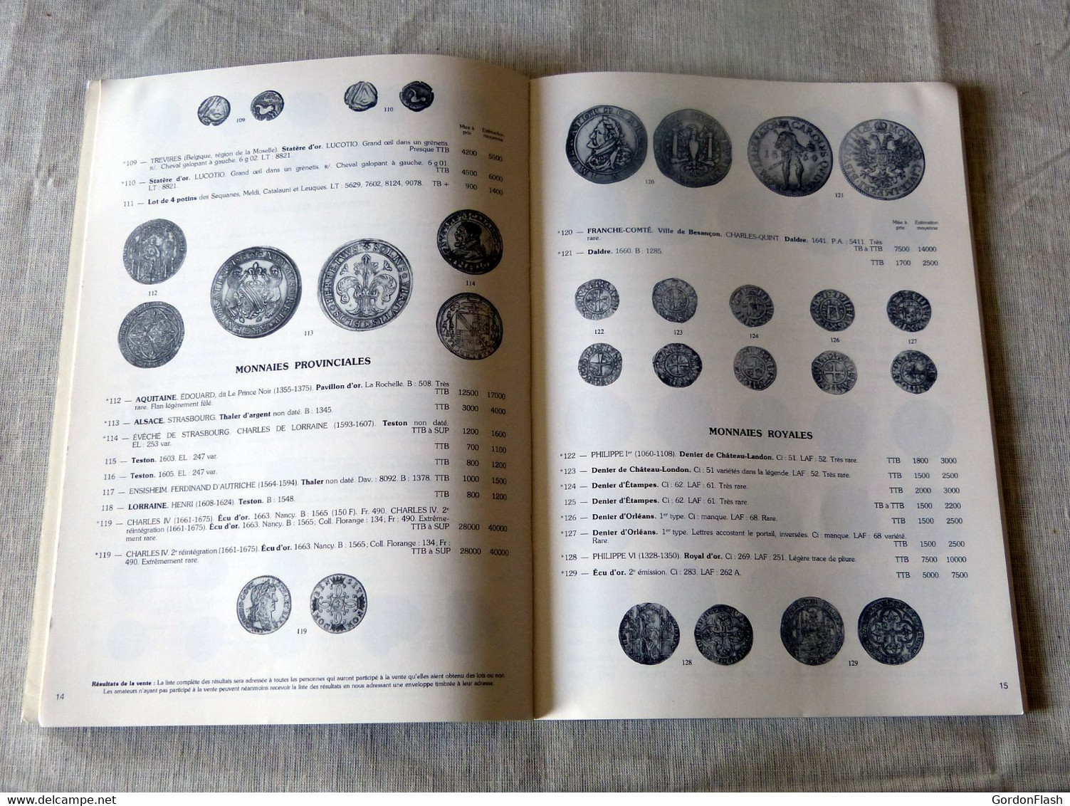 Catalogue : Galerie Numismatique Drouot / 13e Vente Sur Offres  - 1980 - Französisch