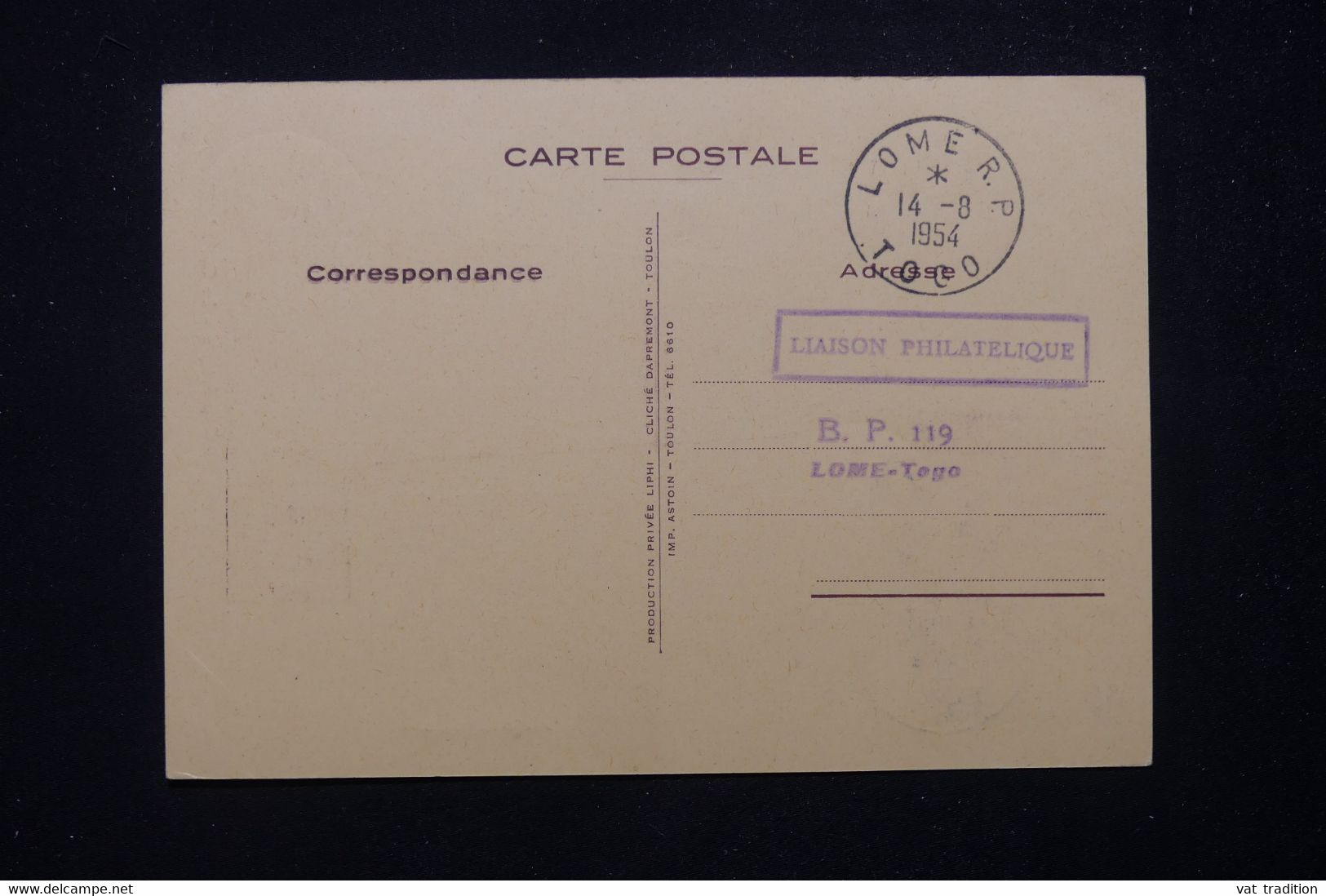 TOGO - Carte FDC En 1954 - Libération - Débarquements - L 81768 - Storia Postale