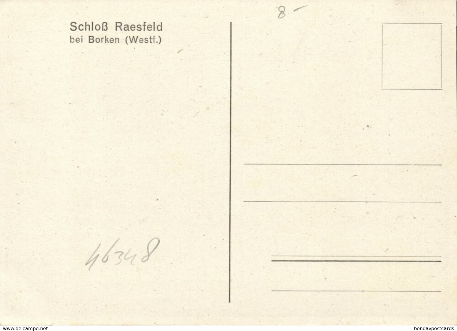 BORKEN, Schloß Raesfeld (1940s) AK - Borken