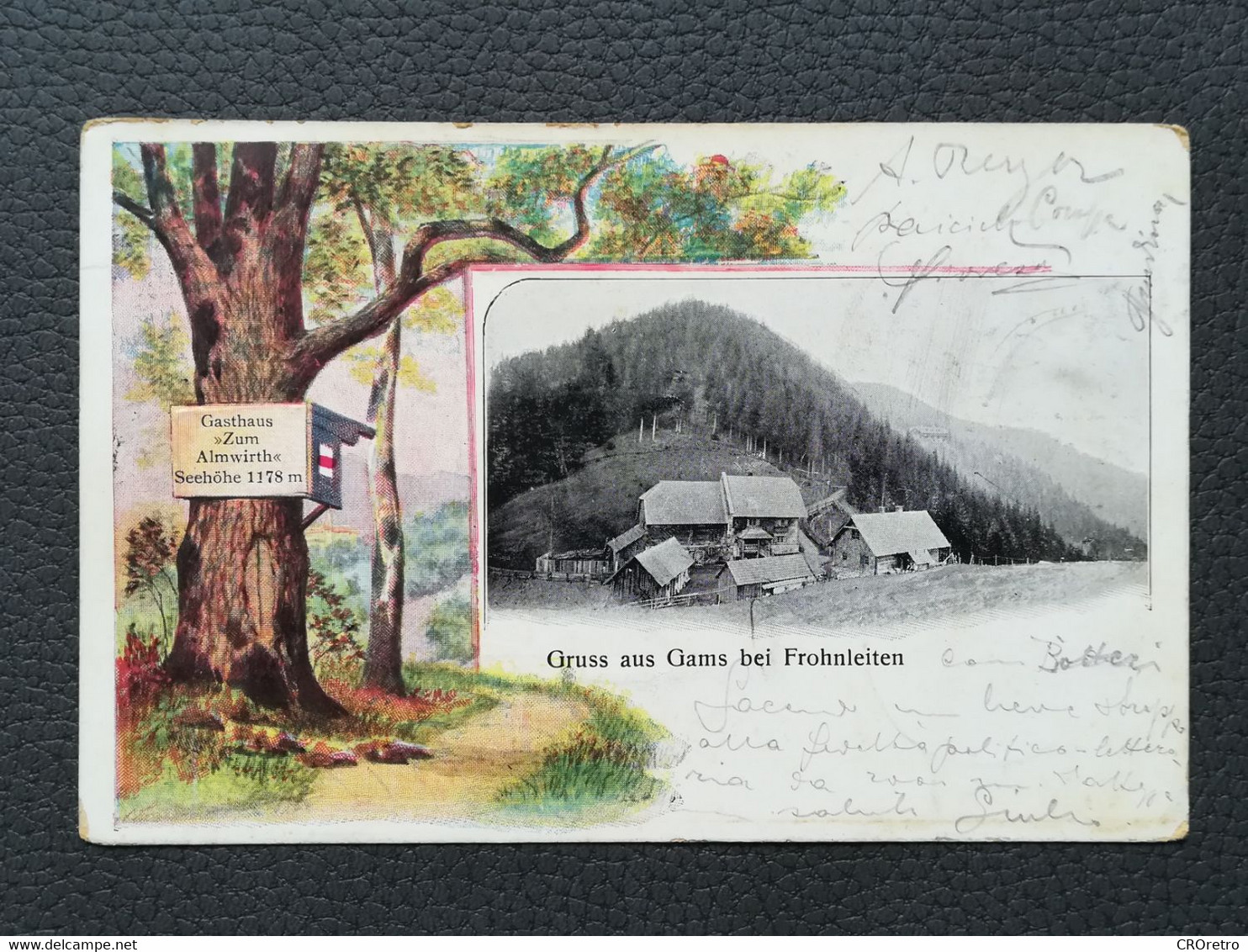 GRUSS Aus GAMS BEI FROHNLEITEN, AUSTRIA, Old Postcards Traveled 1900`s  (A1) - Frohnleiten