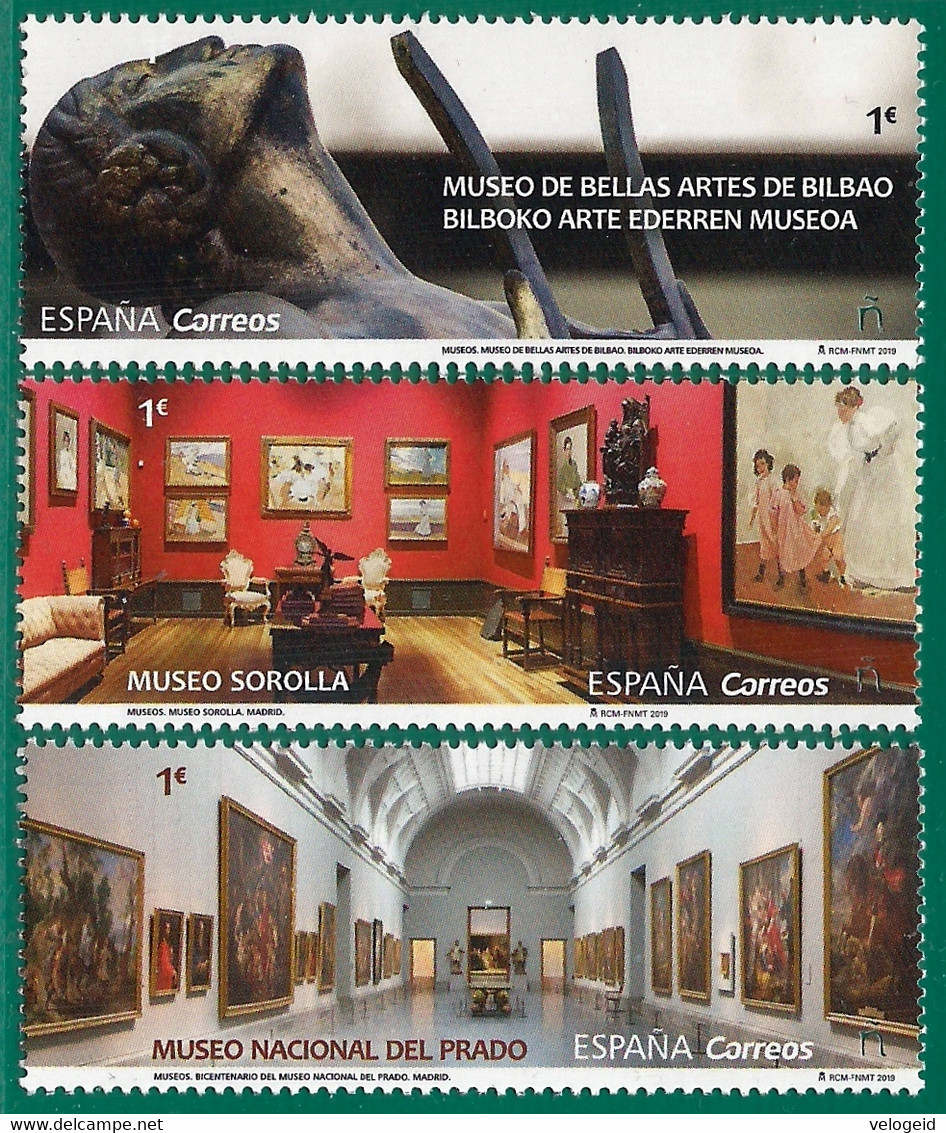 España. Spain. 2019. Museos. Sorolla, Bellas Artes De Bilbao Y Museo Nacional Del Prado - Ungebraucht