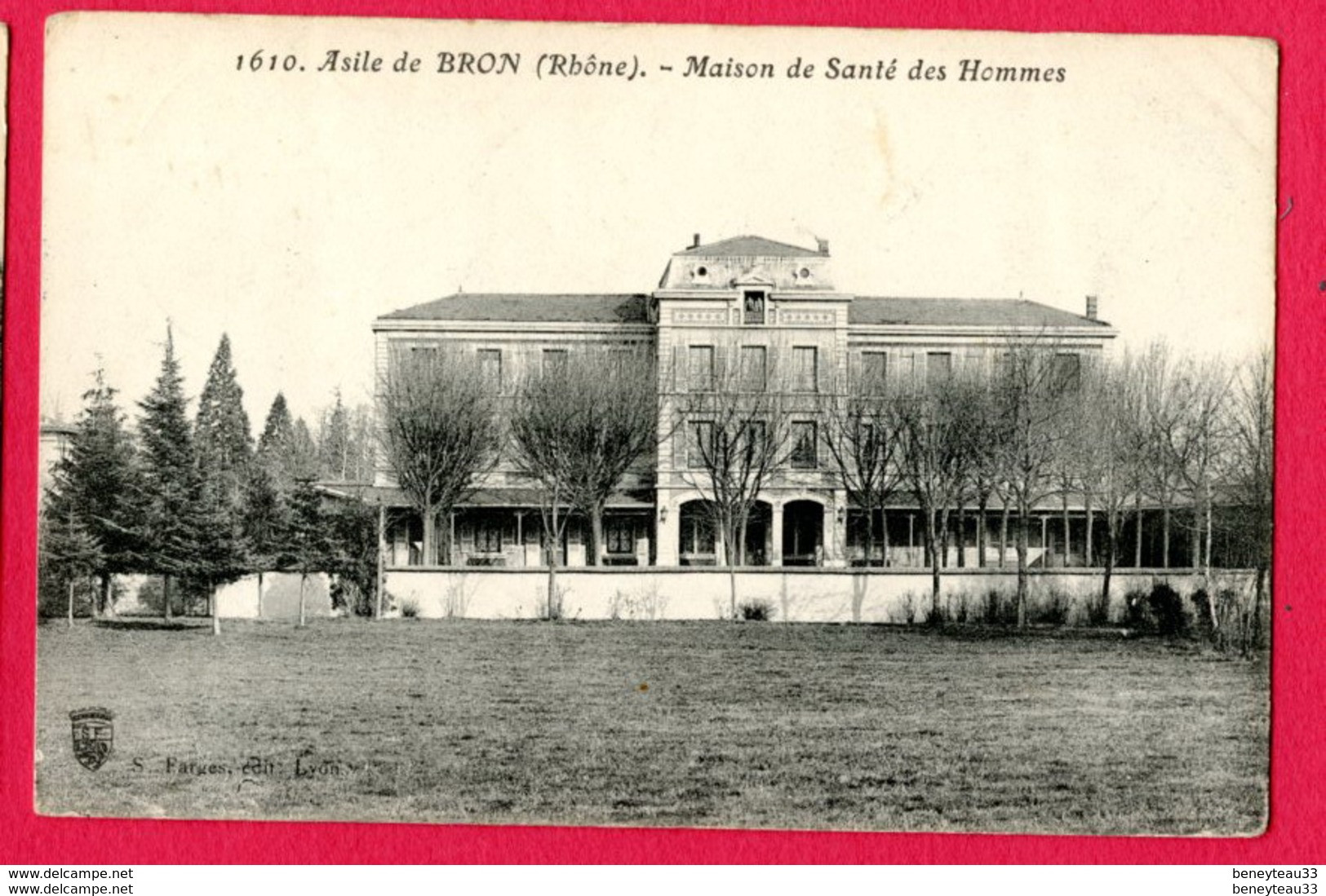 CPA (Ref : AA947)  Asile De BRON (69 RHÔNE) Maison De Santé Des Hommes (cachet De L'Hôpital) - Bron