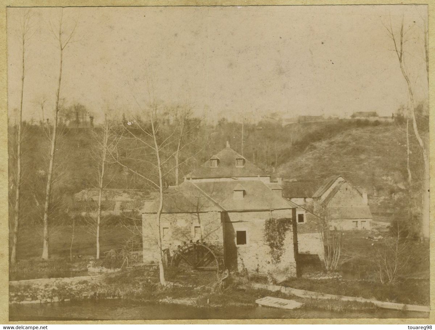 L'Orne à Grimbosq (Calvados). Moulin à Eau. Tirage Citrate Circa 1900. - Ancianas (antes De 1900)