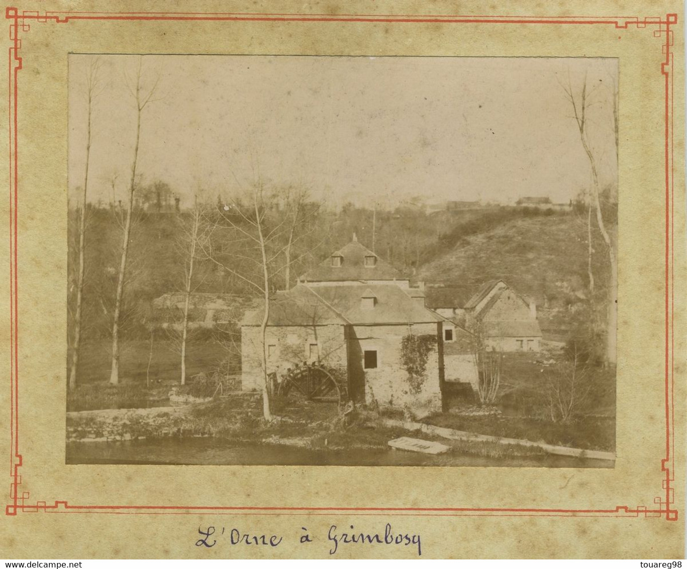 L'Orne à Grimbosq (Calvados). Moulin à Eau. Tirage Citrate Circa 1900. - Ancianas (antes De 1900)