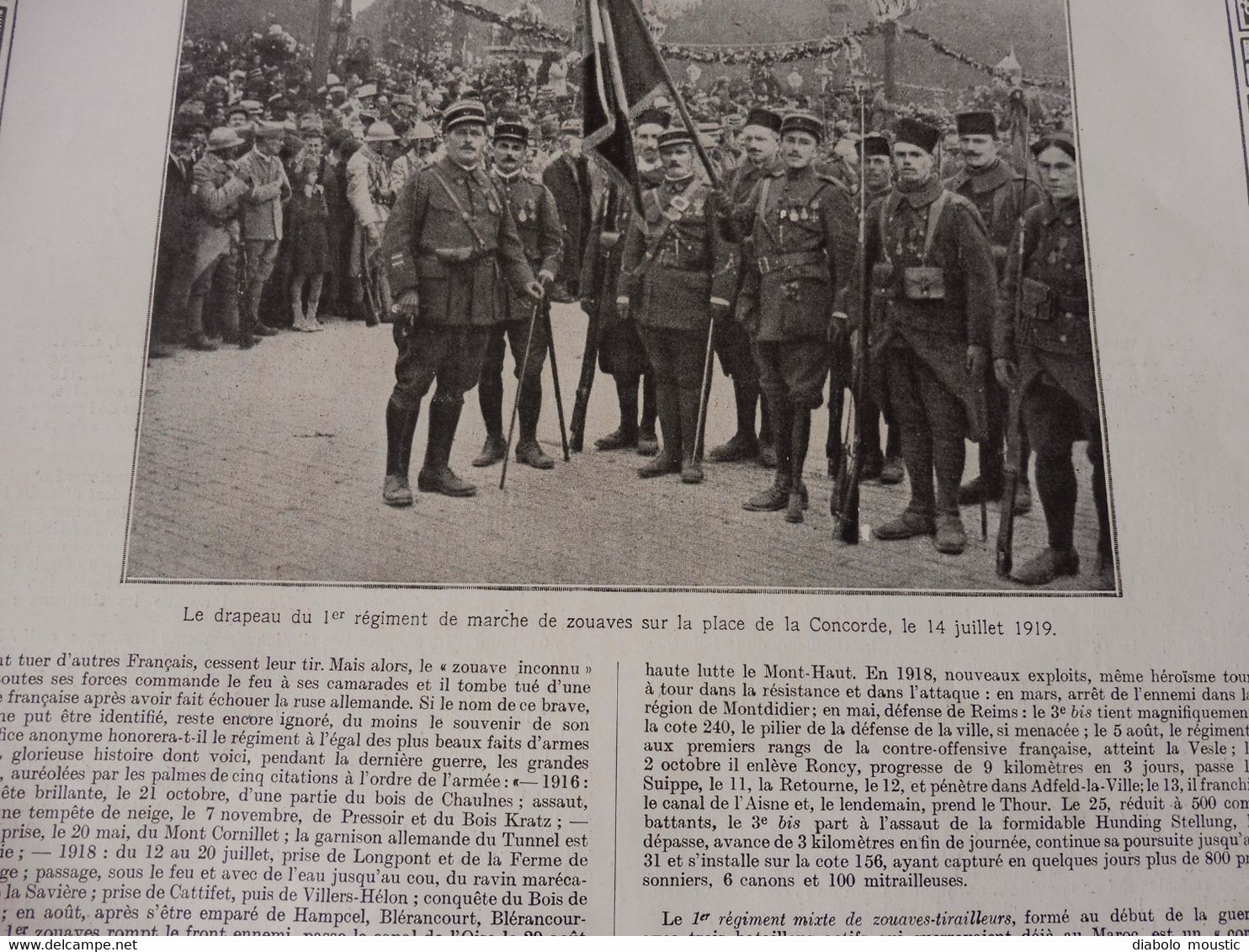 1914-18     " Les Fourragères "   : LES ZOUAVES ET LES TIRAILLEURS,  L'INFANTERIE LEGERE D'AFRIQUE - France