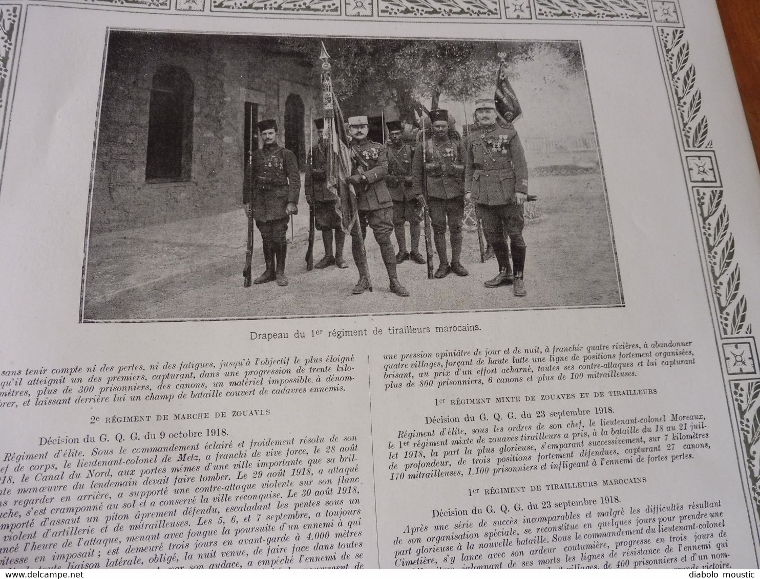 1914-18     " Les Fourragères "   : LES ZOUAVES ET LES TIRAILLEURS,  L'INFANTERIE LEGERE D'AFRIQUE