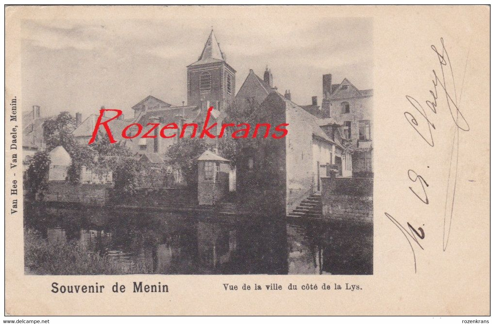 Meenen Menen Menin Souvenir De Menin - Vue De La Ville Mooie Postzegel Stempel Cachet Obliteration Oblitere - Menen
