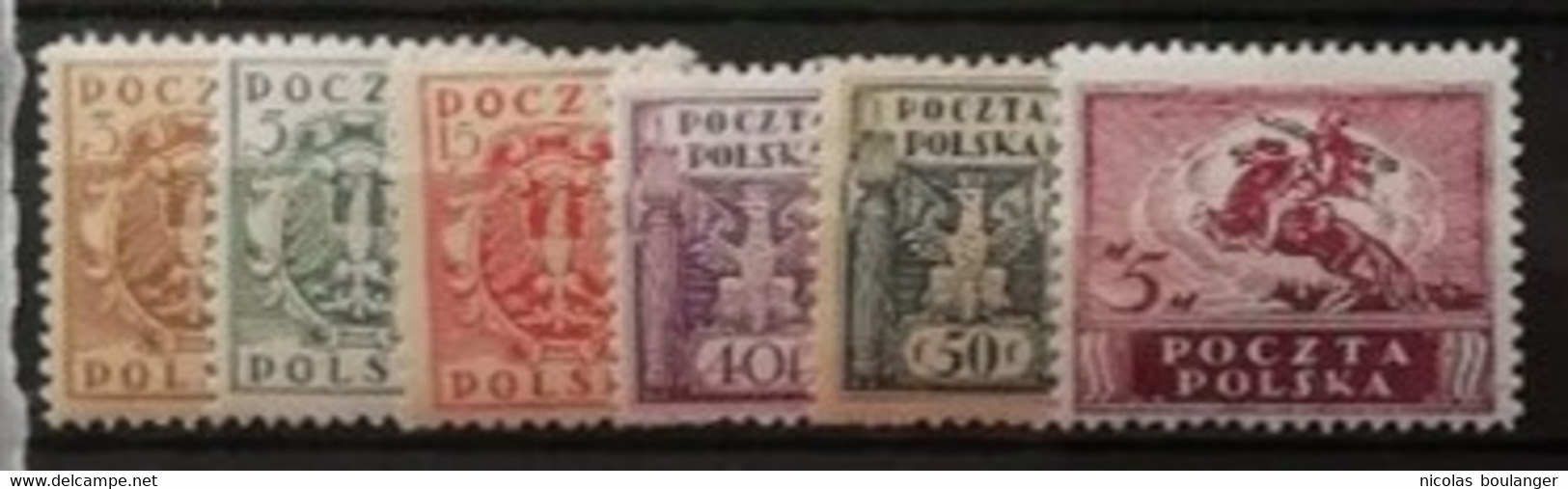 Pologne 1919 / 6 Valeurs / * - Ungebraucht