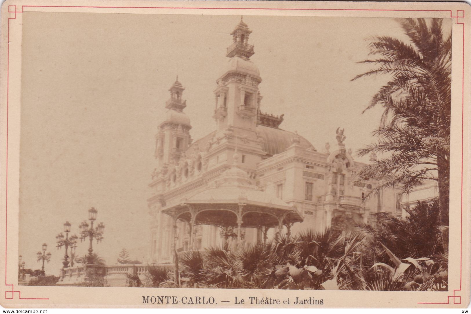 MONACO - MONTE-CARLO - PHOTO - Le Théâtre Et Jardins - Monte-Carlo