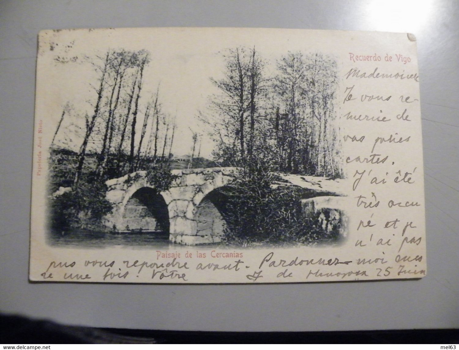 A478 . CPA. ESPAGNE..Recuerdo De Vigo..Paisaje De Las Cercanias.. Beau Plan . écrite & Voyagée 1905 - Autres & Non Classés