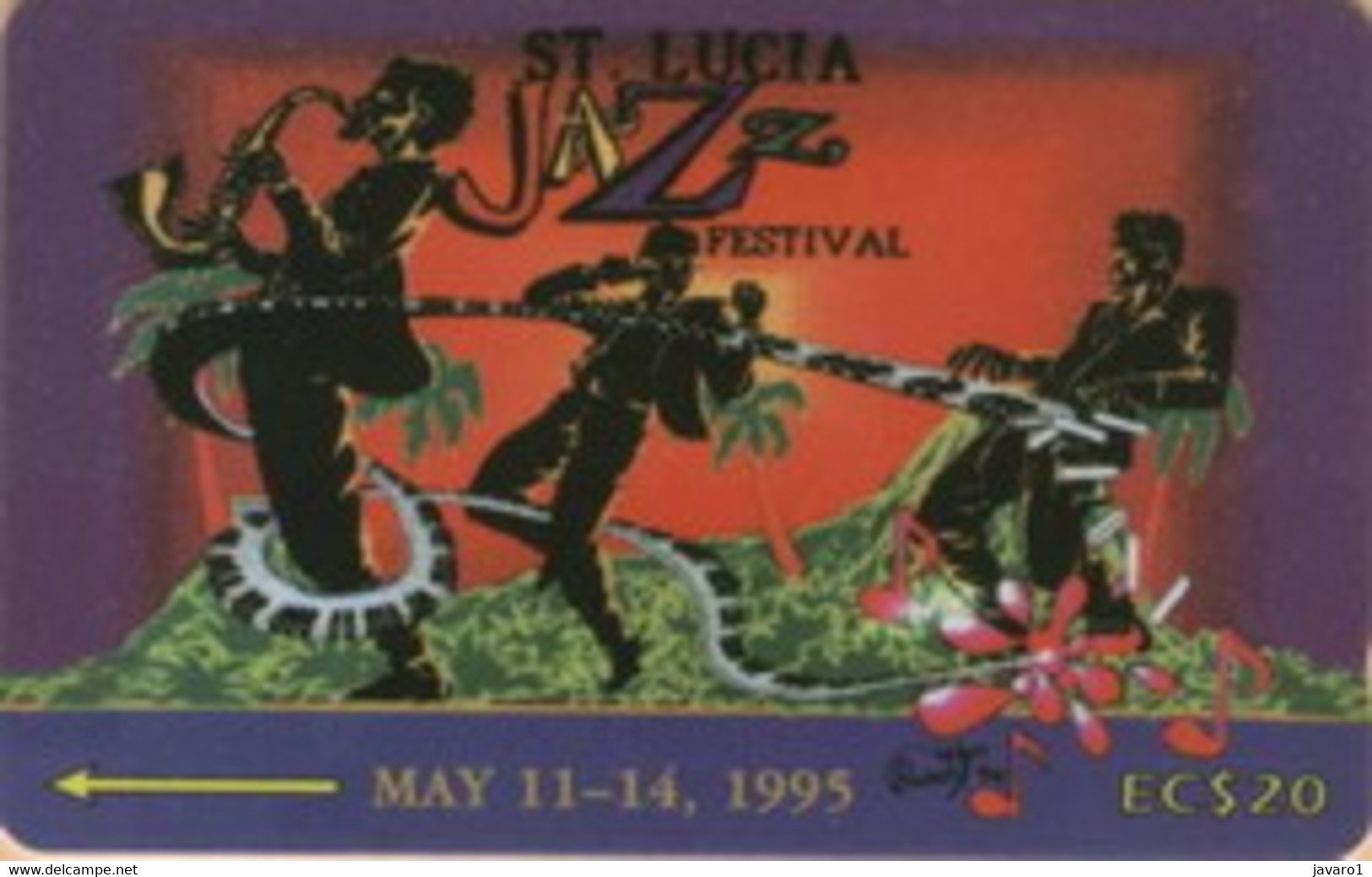 STLUCIA : 019A EC$20 Jazz Festival 1995 USED - Saint Lucia