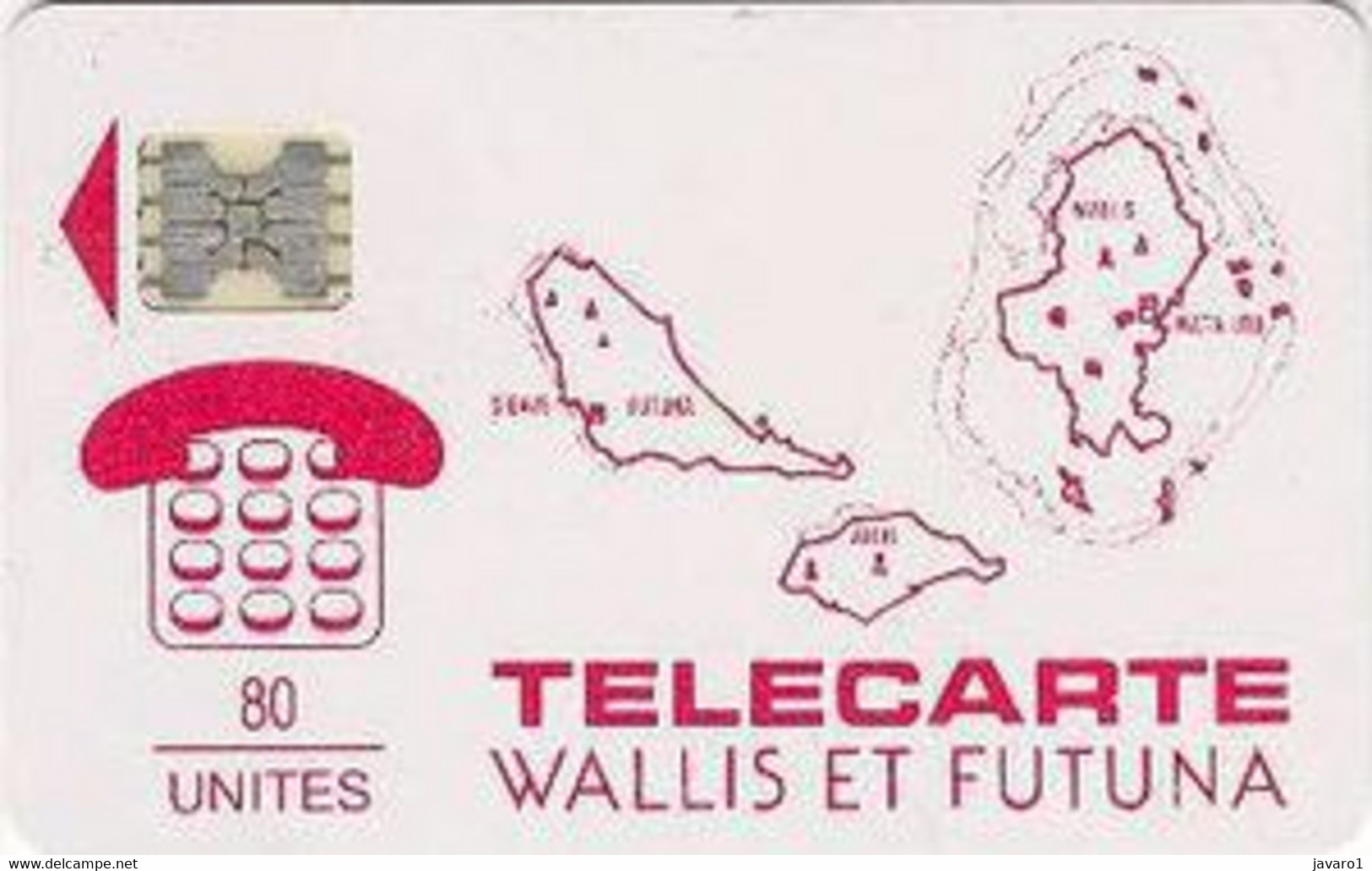 WALLISFUT : WAF02 80u Red SI-5ab Island Group MINT - Wallis And Futuna